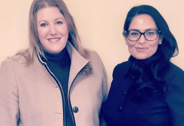 Donna with Priti Patel